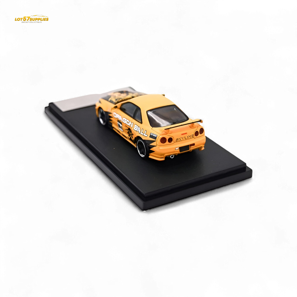 Fast Speed Skyline R34 GT-R Orange Dragon Z 1:64