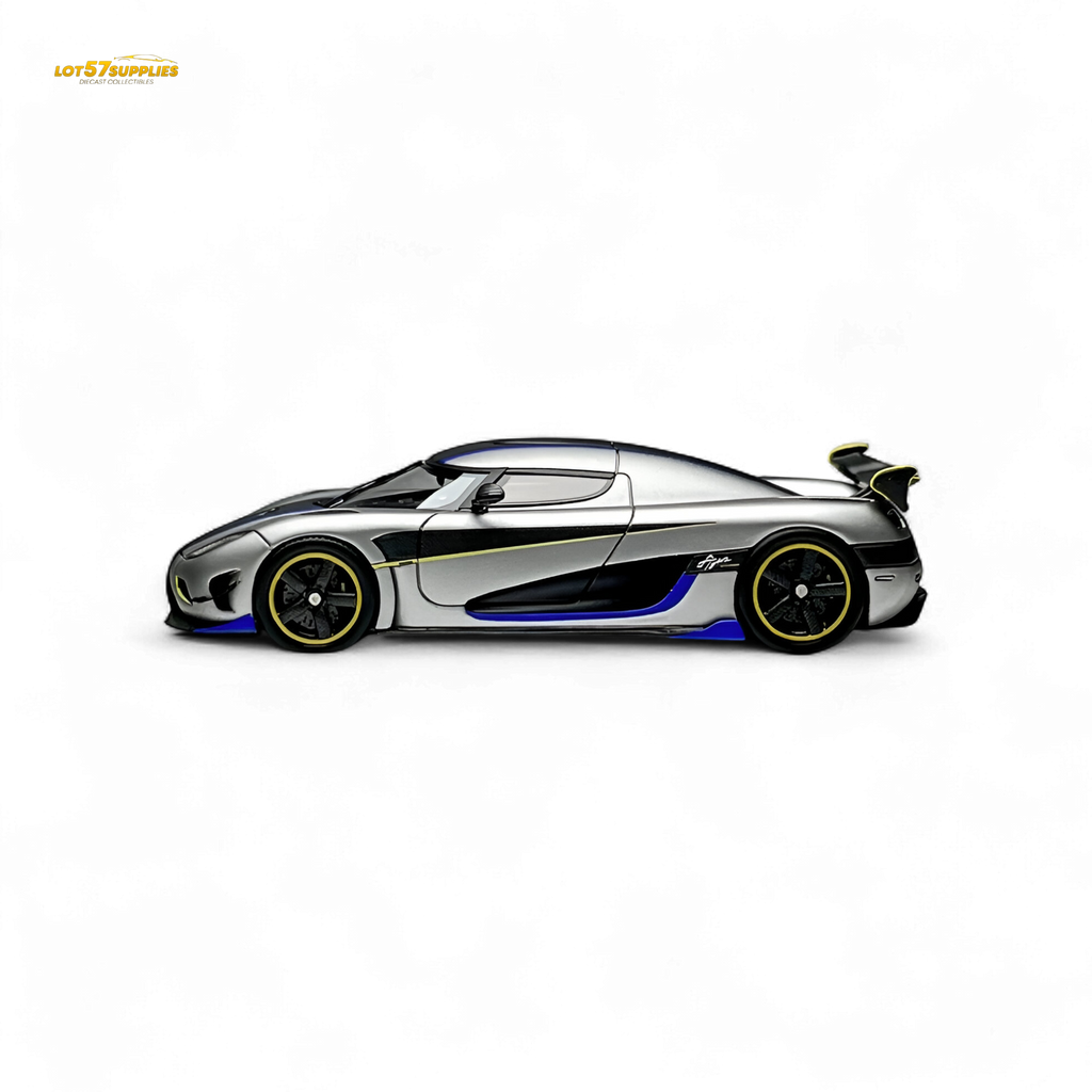 Guo Ji Agera RS Matte Silver Gray 1:64
