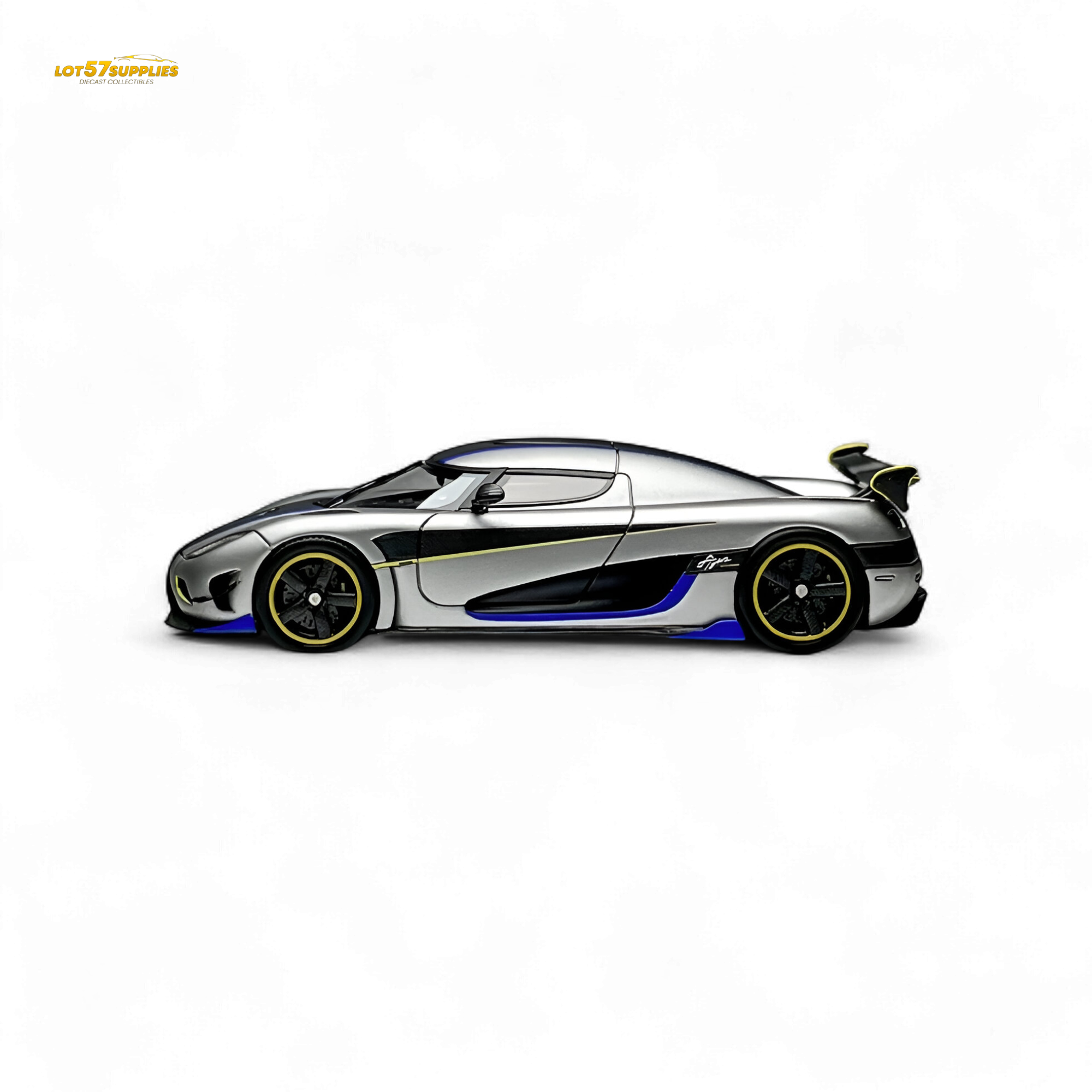 Guo Ji Agera RS Matte Silver Gray 1:64