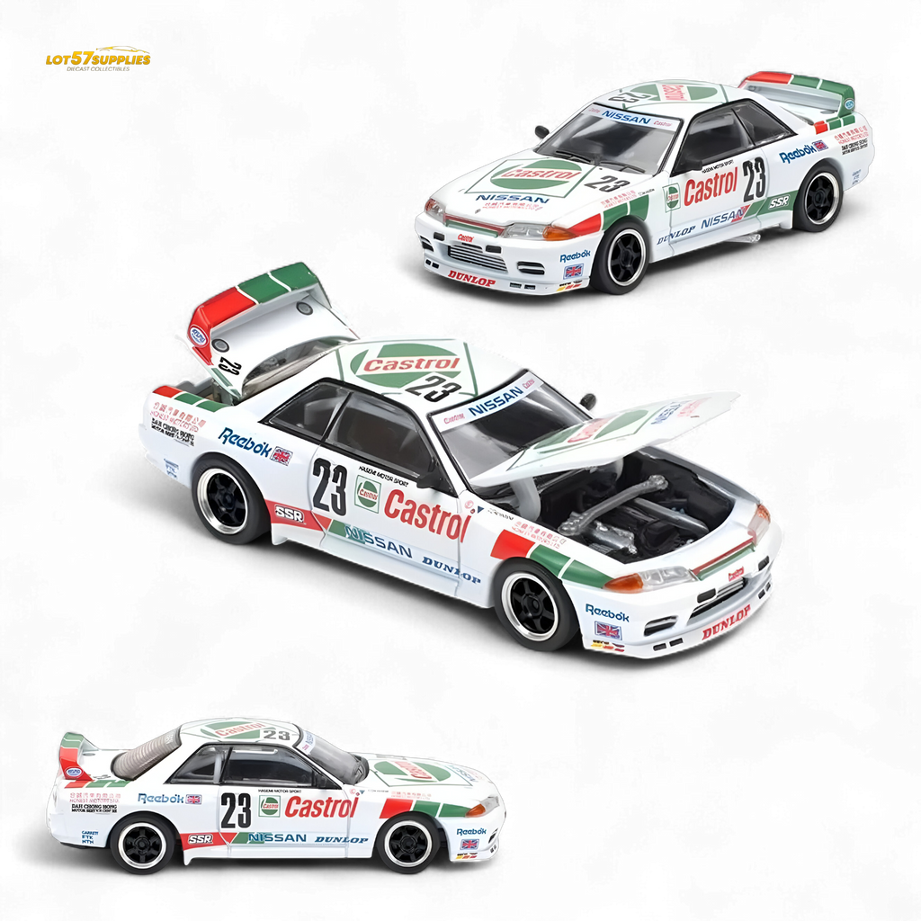 Poprace GT-R R32 Macau Guia Race 1990 Winner White 1:64