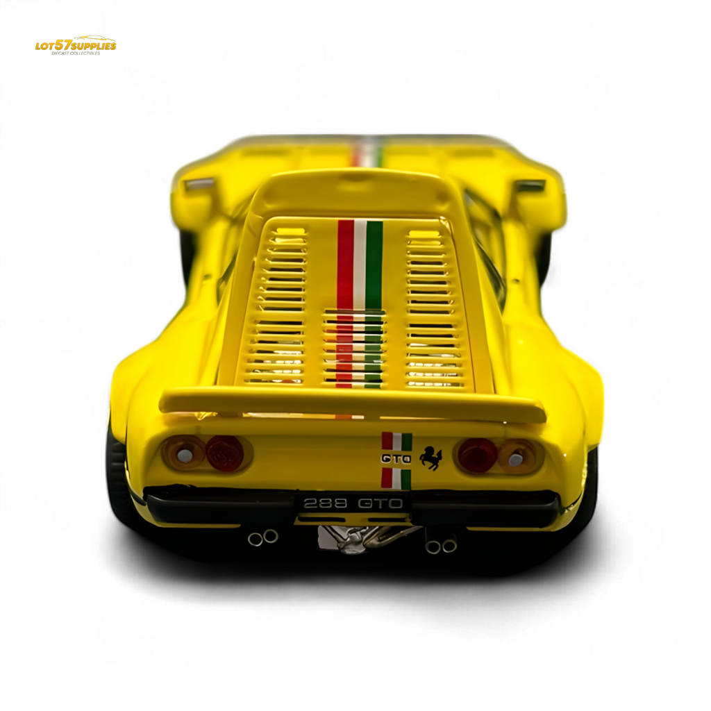 Hone Model 64 288GTO Wide-Body Latte Art Yellow 1:64