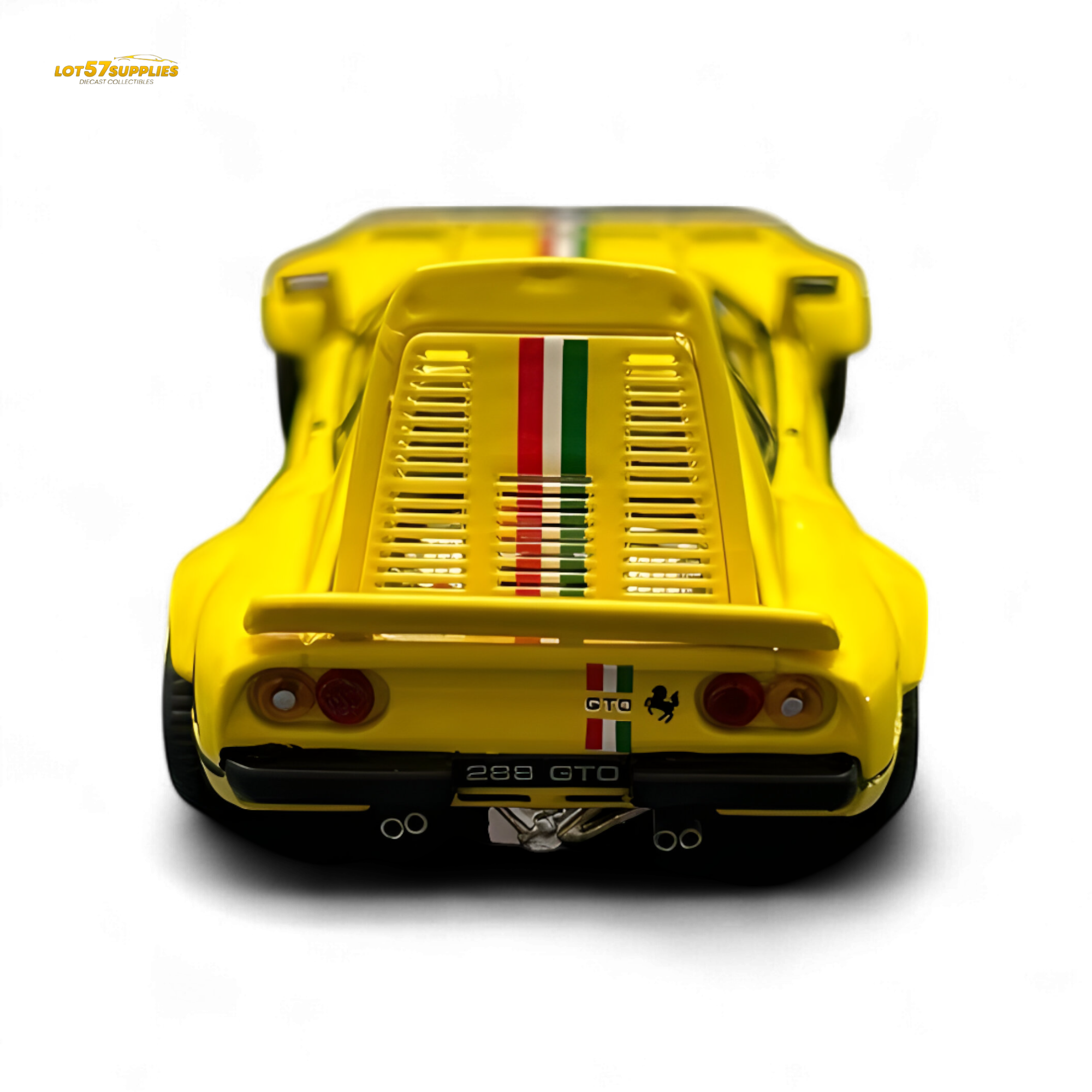 Hone Model 64 288GTO Wide-Body Latte Art Yellow 1:64