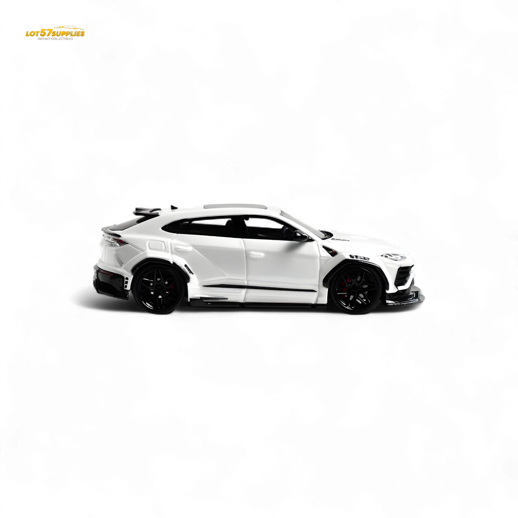 Flame Lamborghini Urus LBWK Bianco Icarus White 1:64