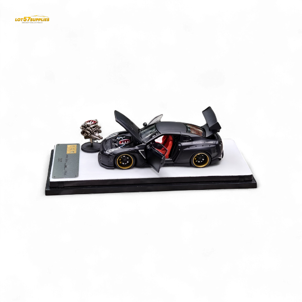 PGM Rocket Bunny R35 Matte Black 1:64