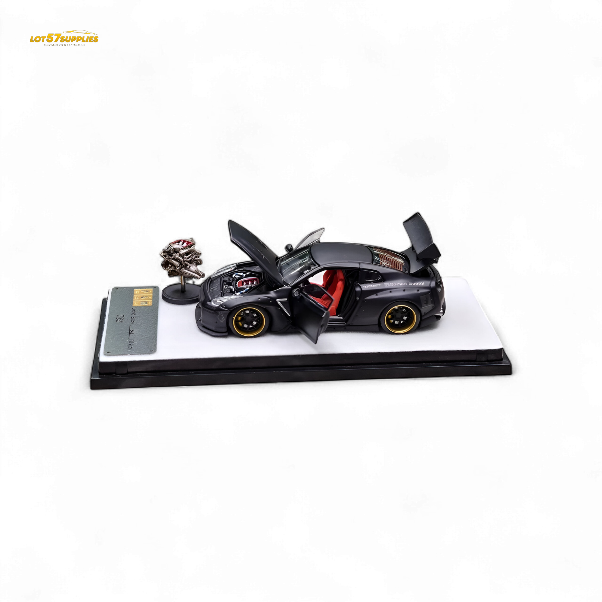 PGM Rocket Bunny R35 Matte Black 1:64