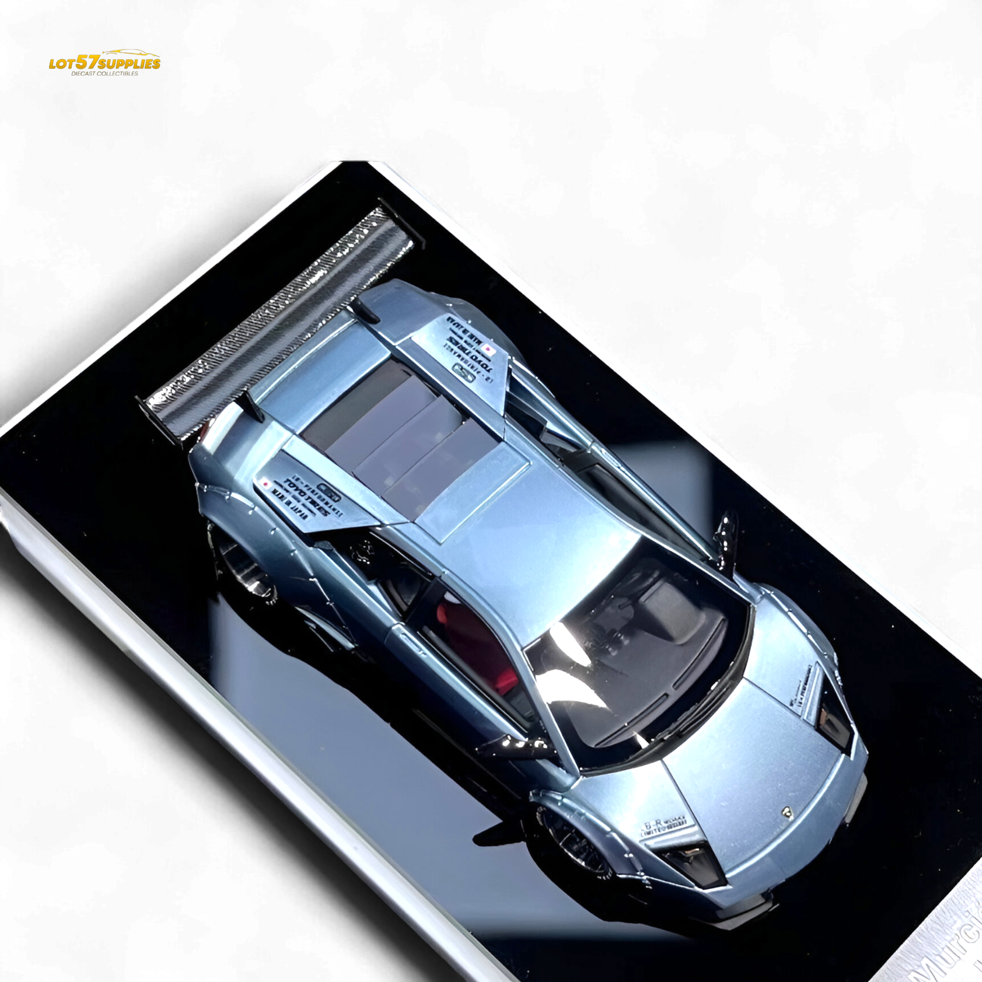 404ERROR Lamborghini Murcielago LBWK Ice Blue 1:64