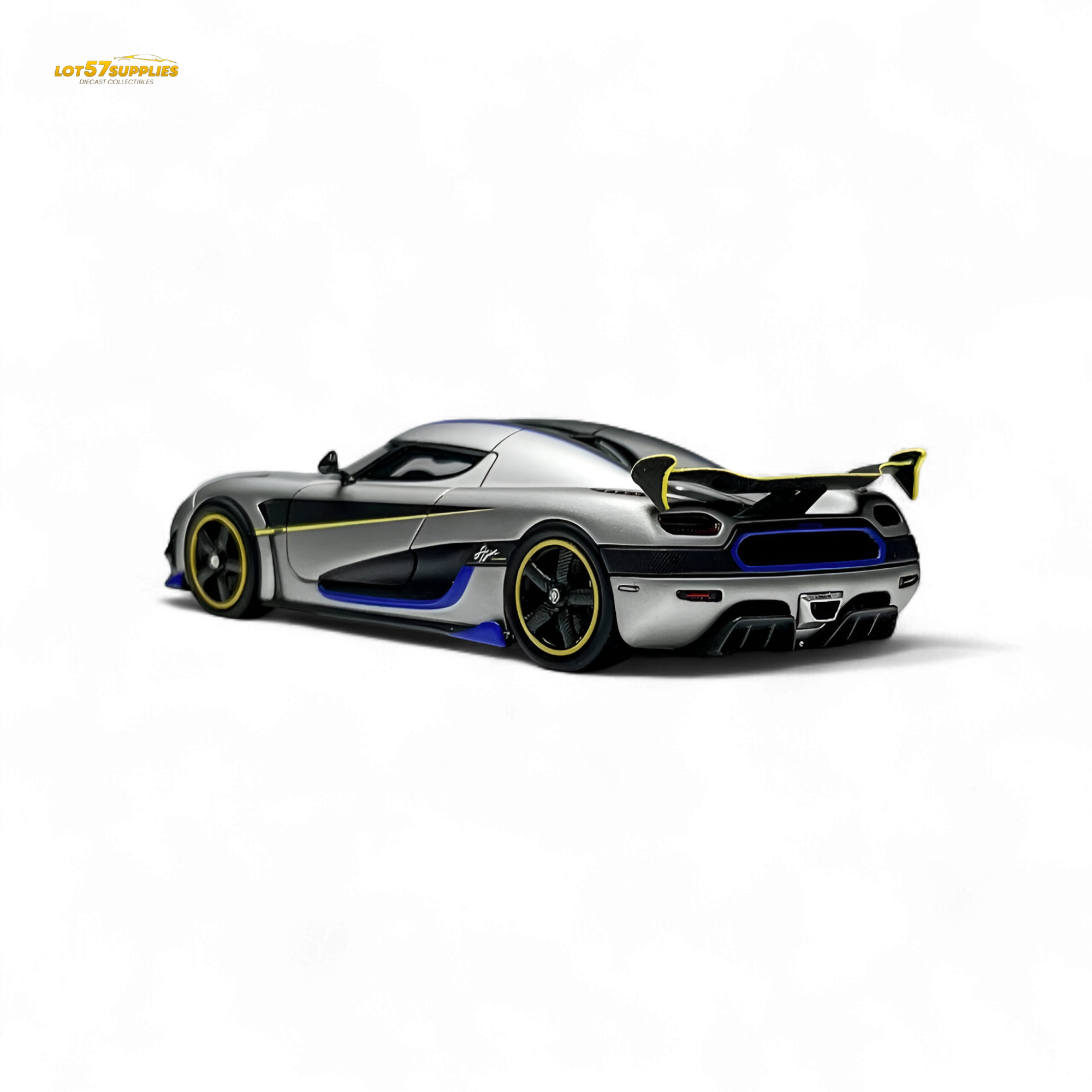 Guo Ji Agera RS Matte Silver Gray 1:64