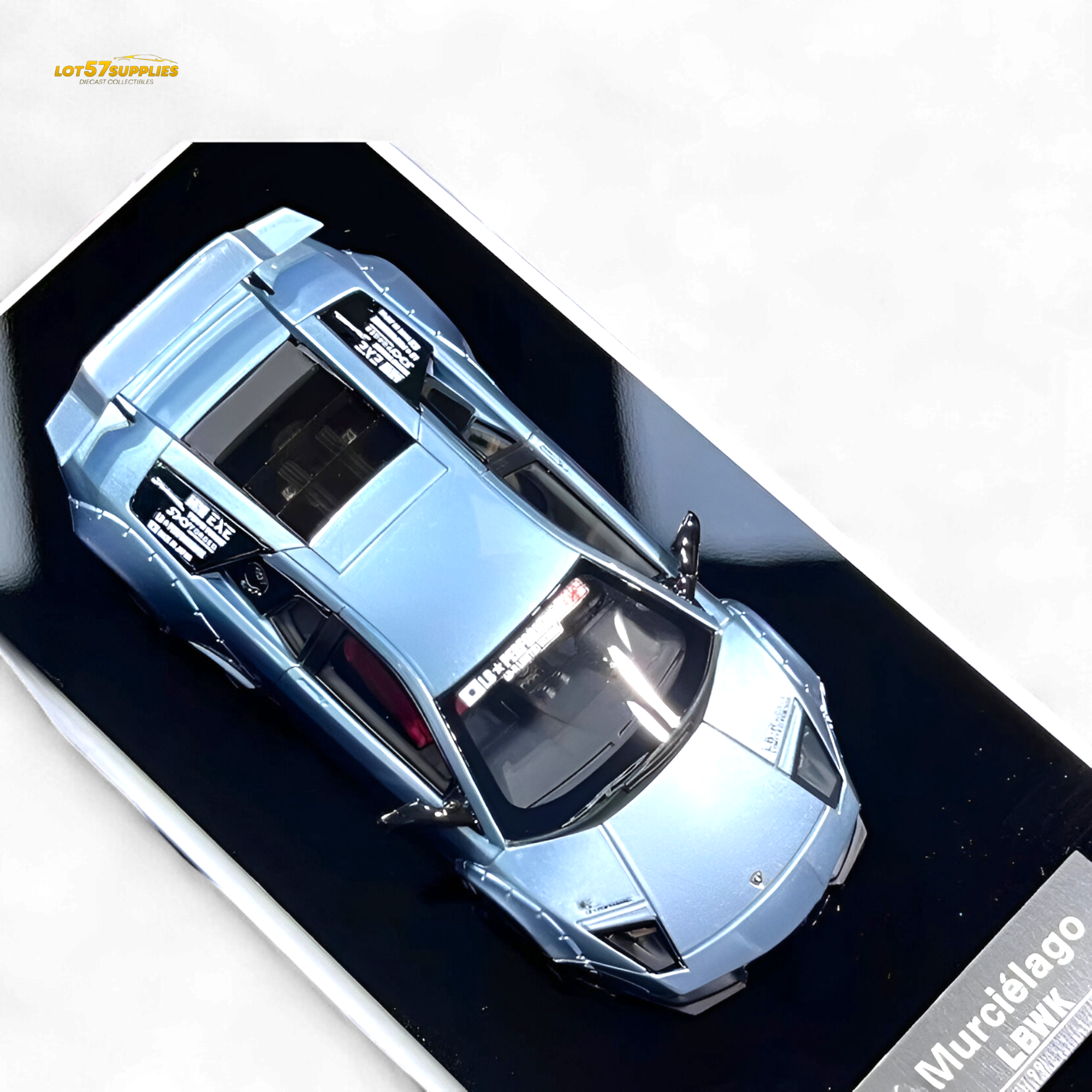 404ERROR Lamborghini Murcielago LBWK Ice Blue Low Spoiler 1:64