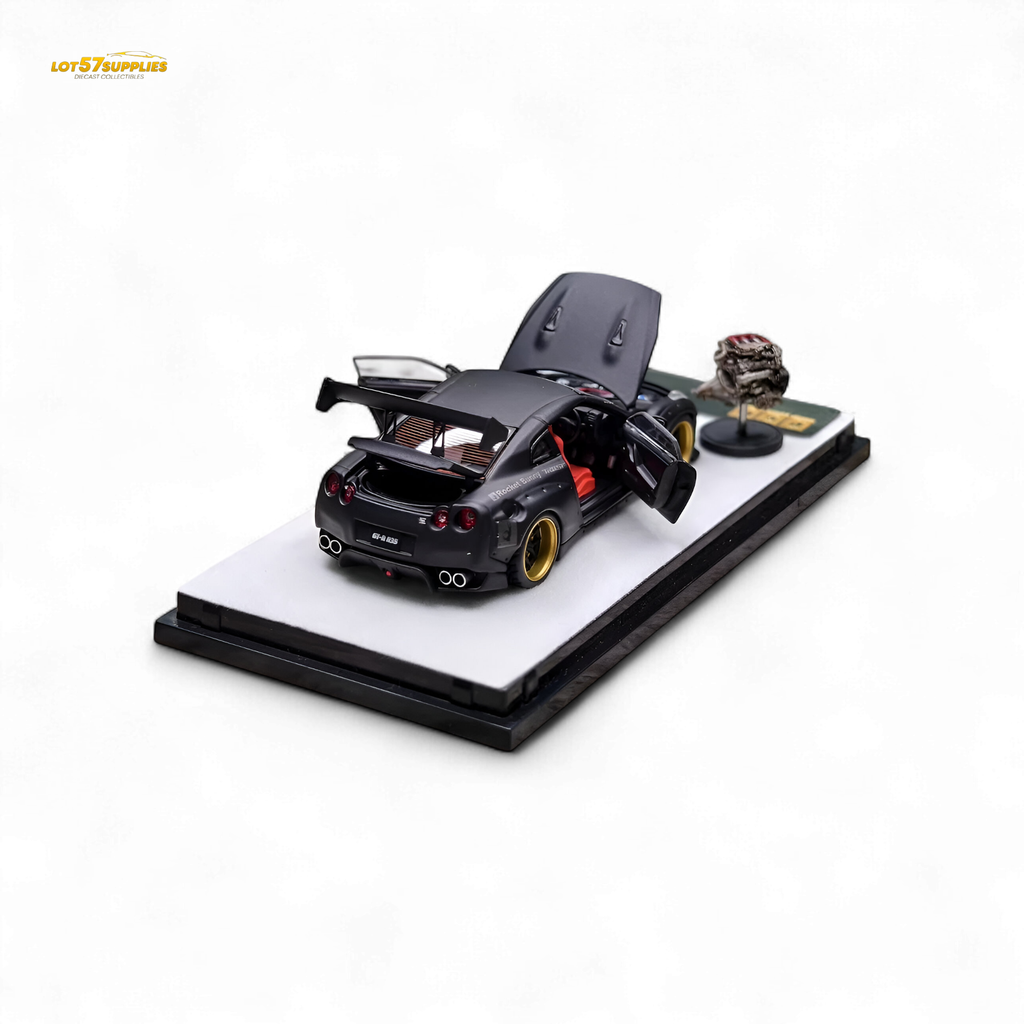 PGM Rocket Bunny R35 Matte Black 1:64