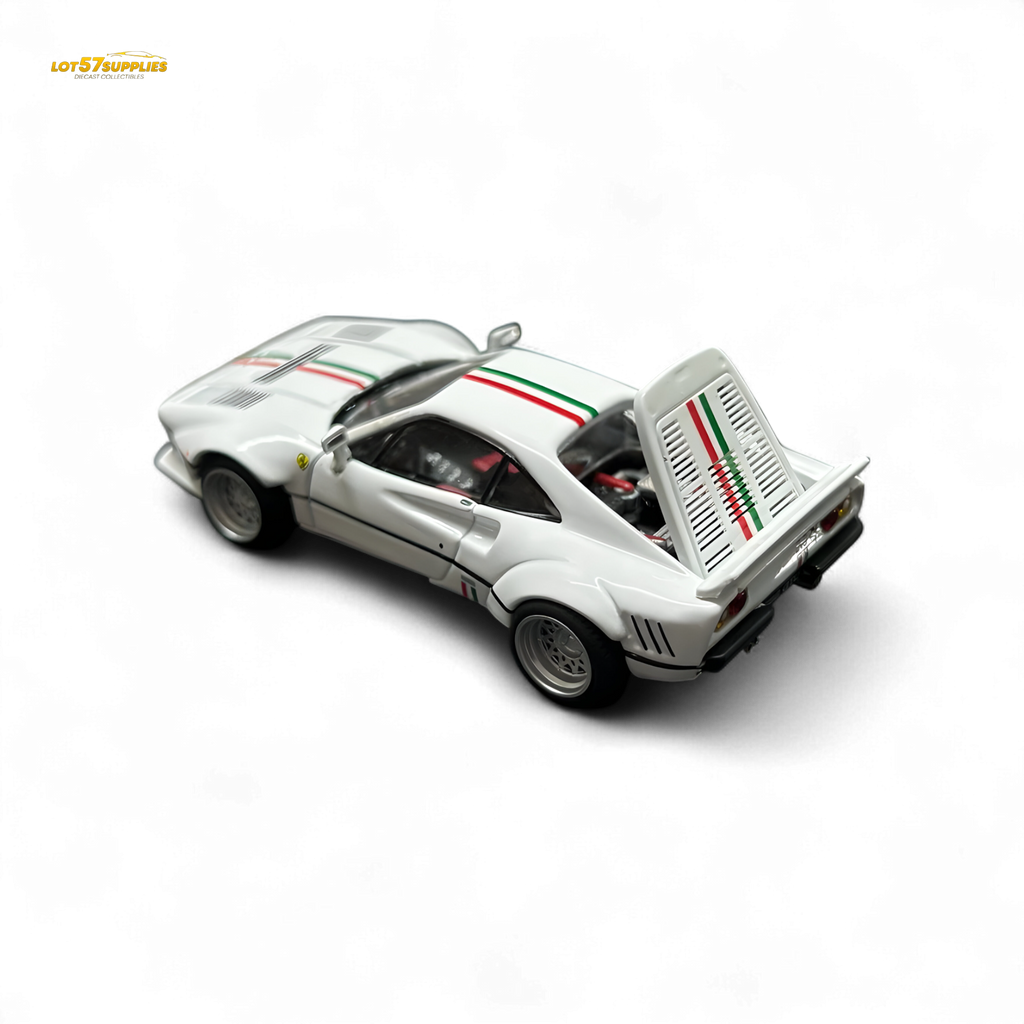 Hone Model 64 288GTO Wide-Body Latte Art White 1:64