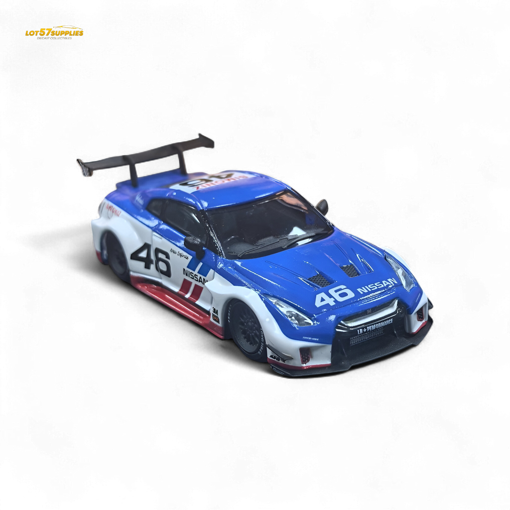 MC LB GTR R35 GT - BRE White Blue Top Livery 1:64