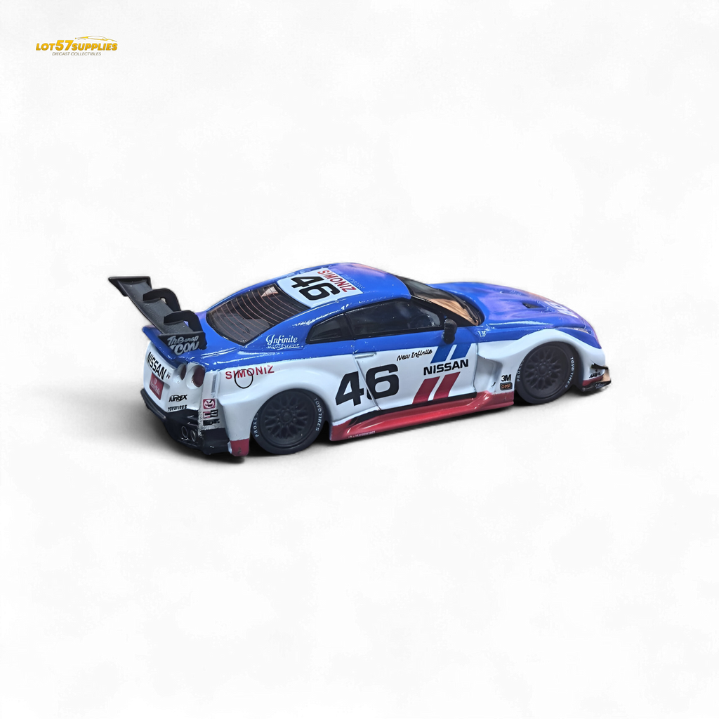 MC LB GTR R35 GT - BRE White Blue Top Livery 1:64