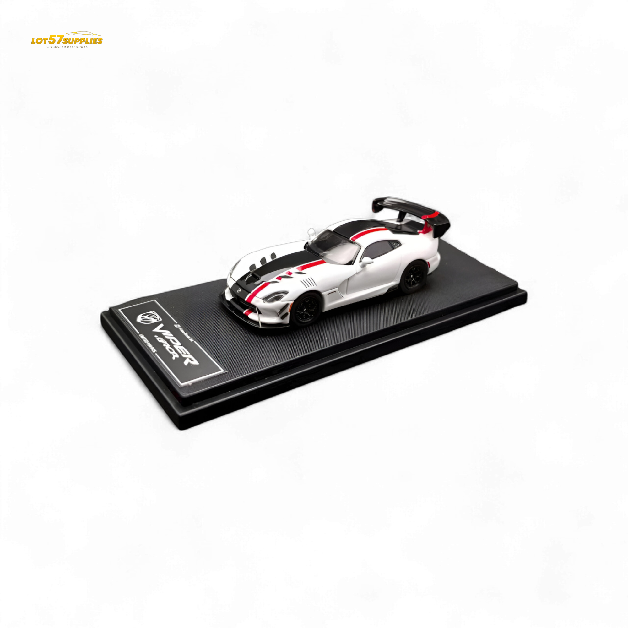 Hone Model Dodge Viper ACR White 1:64