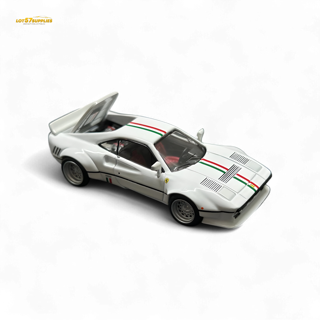 Hone Model 64 288GTO Wide-Body Latte Art White 1:64