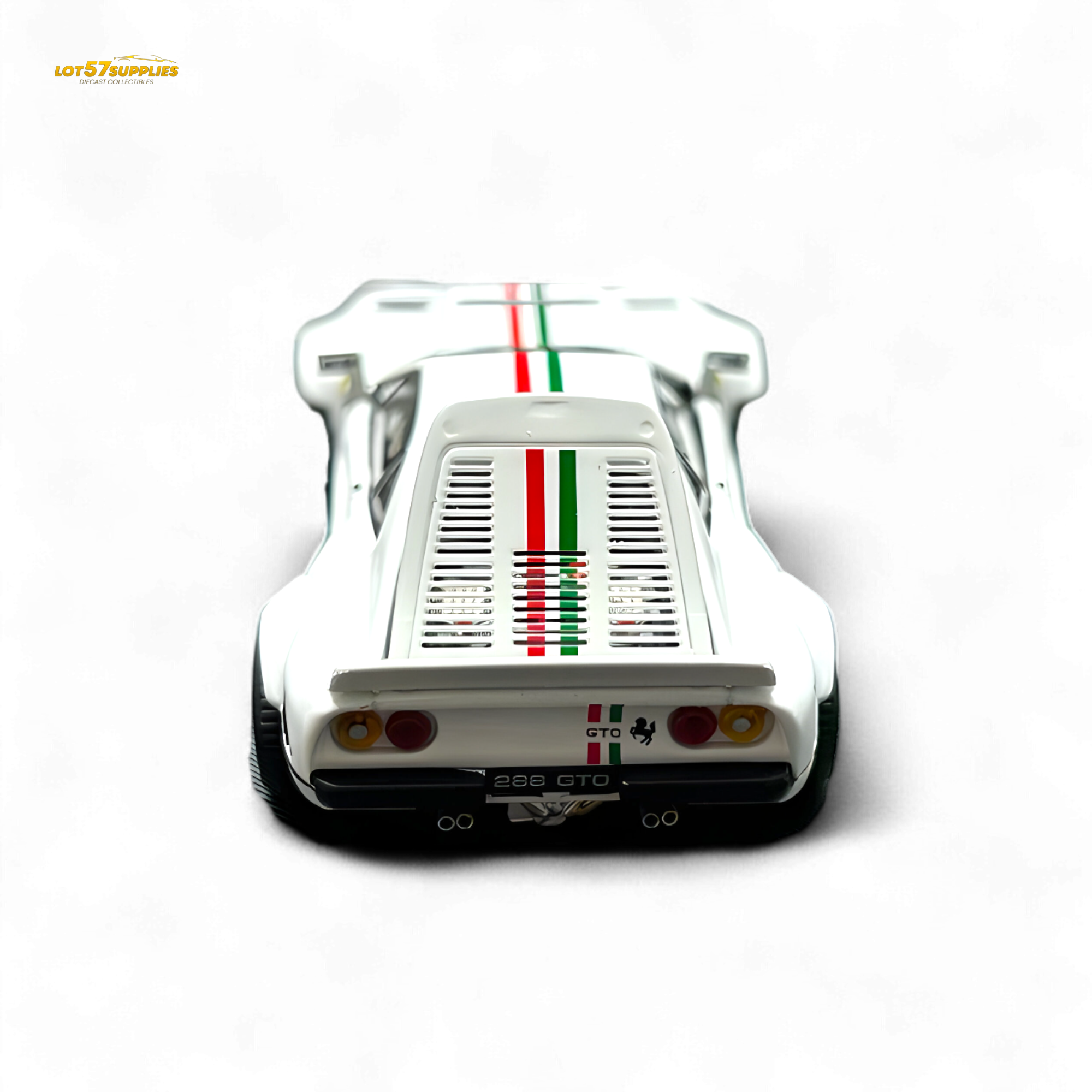 Hone Model 64 288GTO Wide-Body Latte Art White 1:64