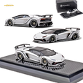 YM Model Lamborghini Aventador S Rowen White 1:64