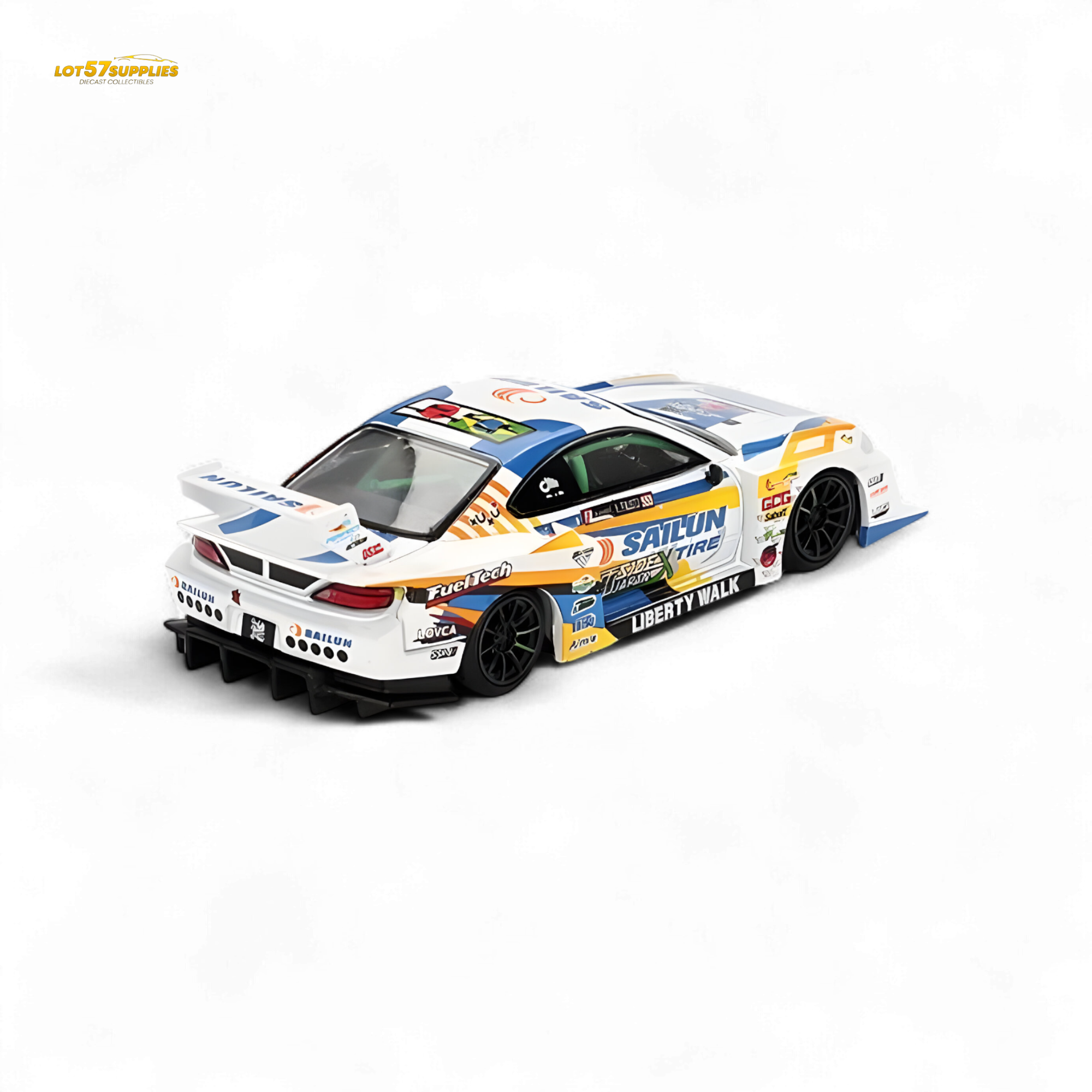 Mini GT Nissan LB-Super Silhouette S15 Silvia 2023 Formula Drift Japan #895 1:64