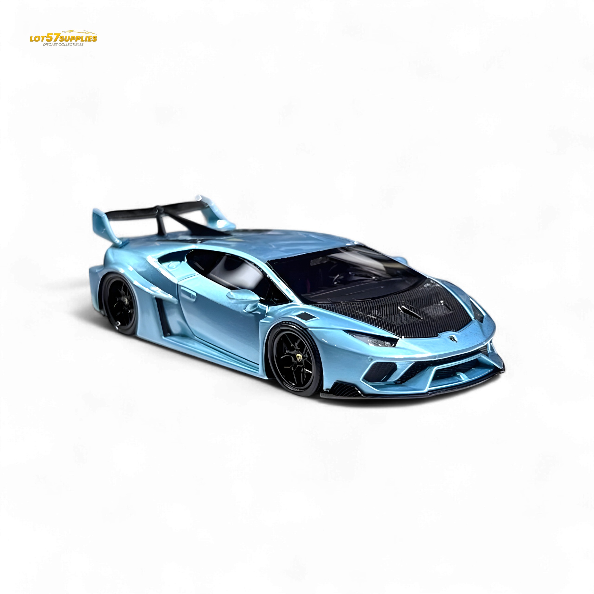 Flame Lamborghini Huracan LP610-4 ICE BLUE 1:64