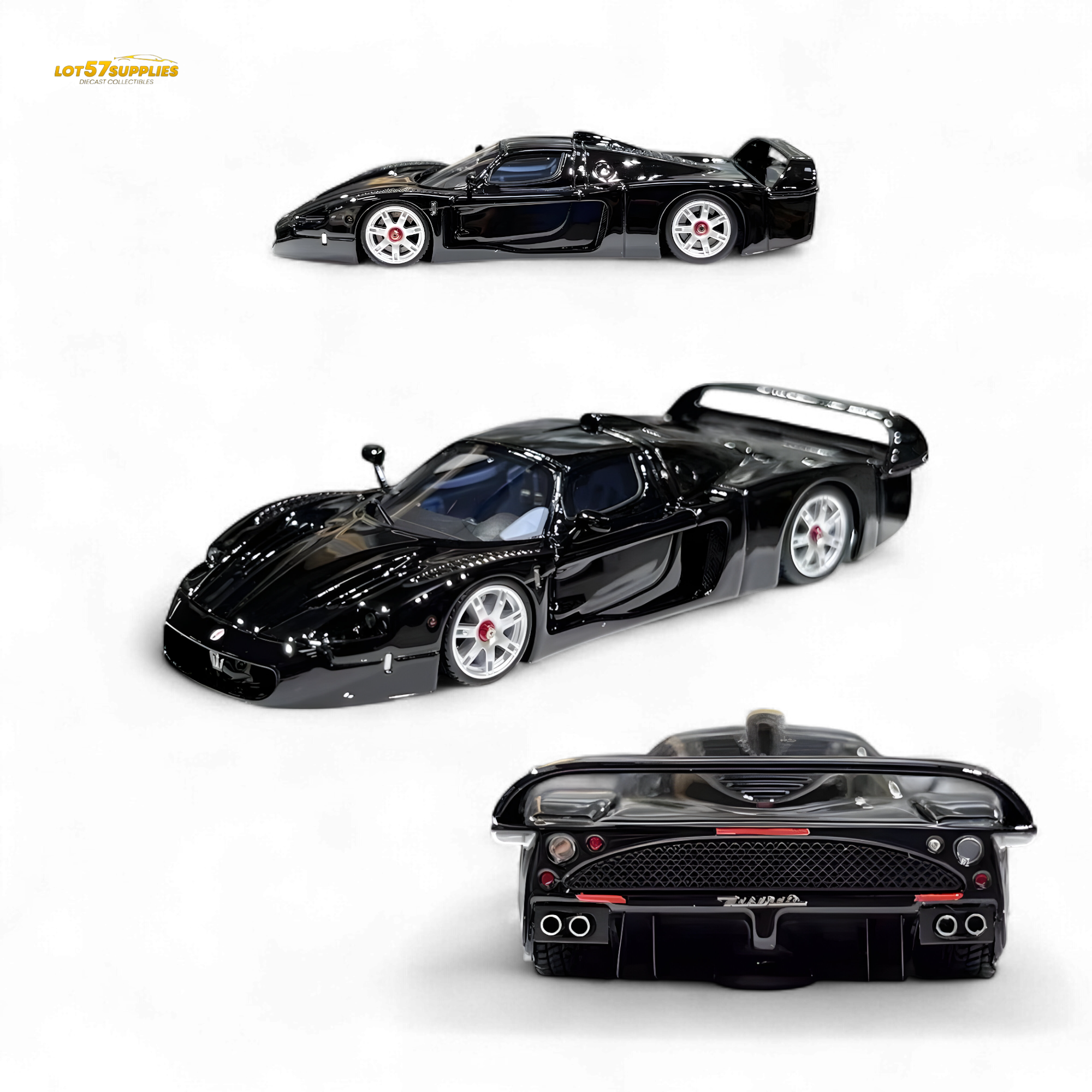 YM Model Maserati MC12 Stradale Corsa Black 1:64