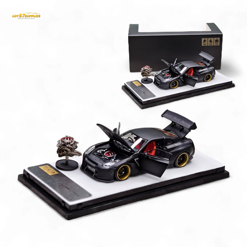 PGM Rocket Bunny R35 Matte Black 1:64