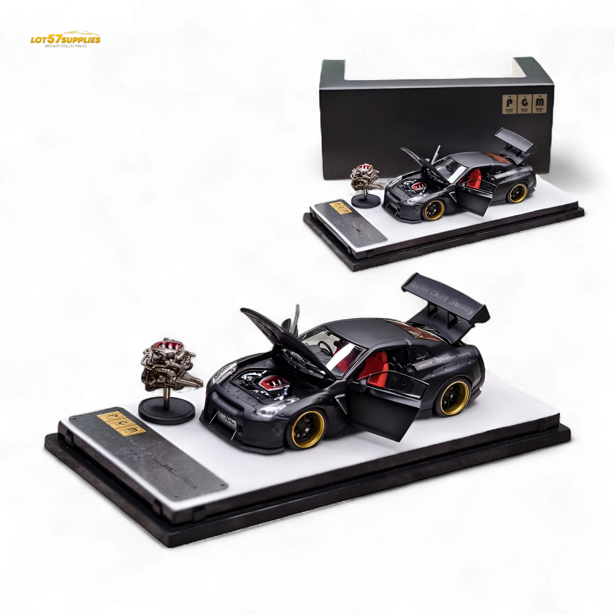 PGM Rocket Bunny R35 Matte Black 1:64