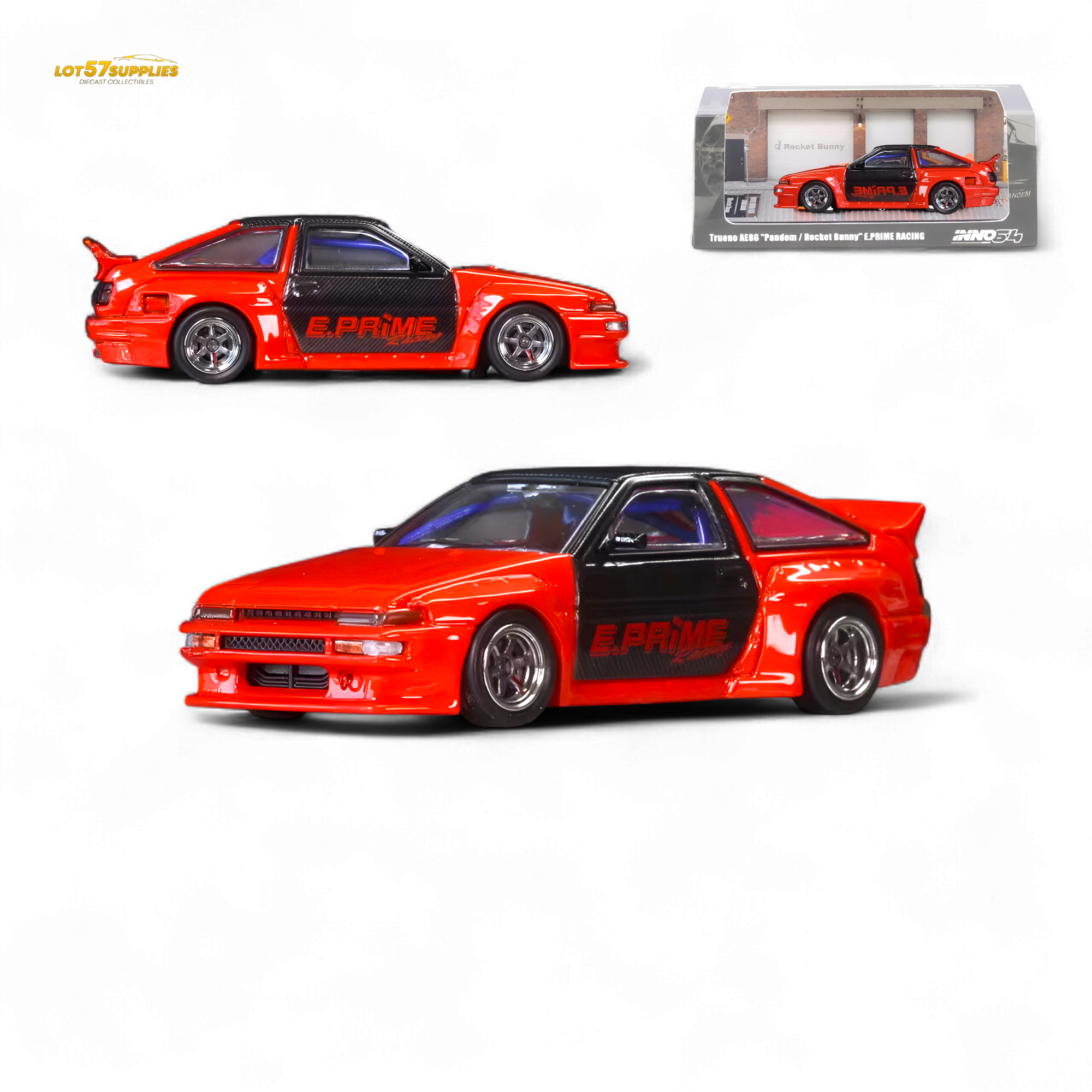 INNO64 Toyota Corolla Sprinter Trueno AE86 Pandem Rocket Bunny 1:64