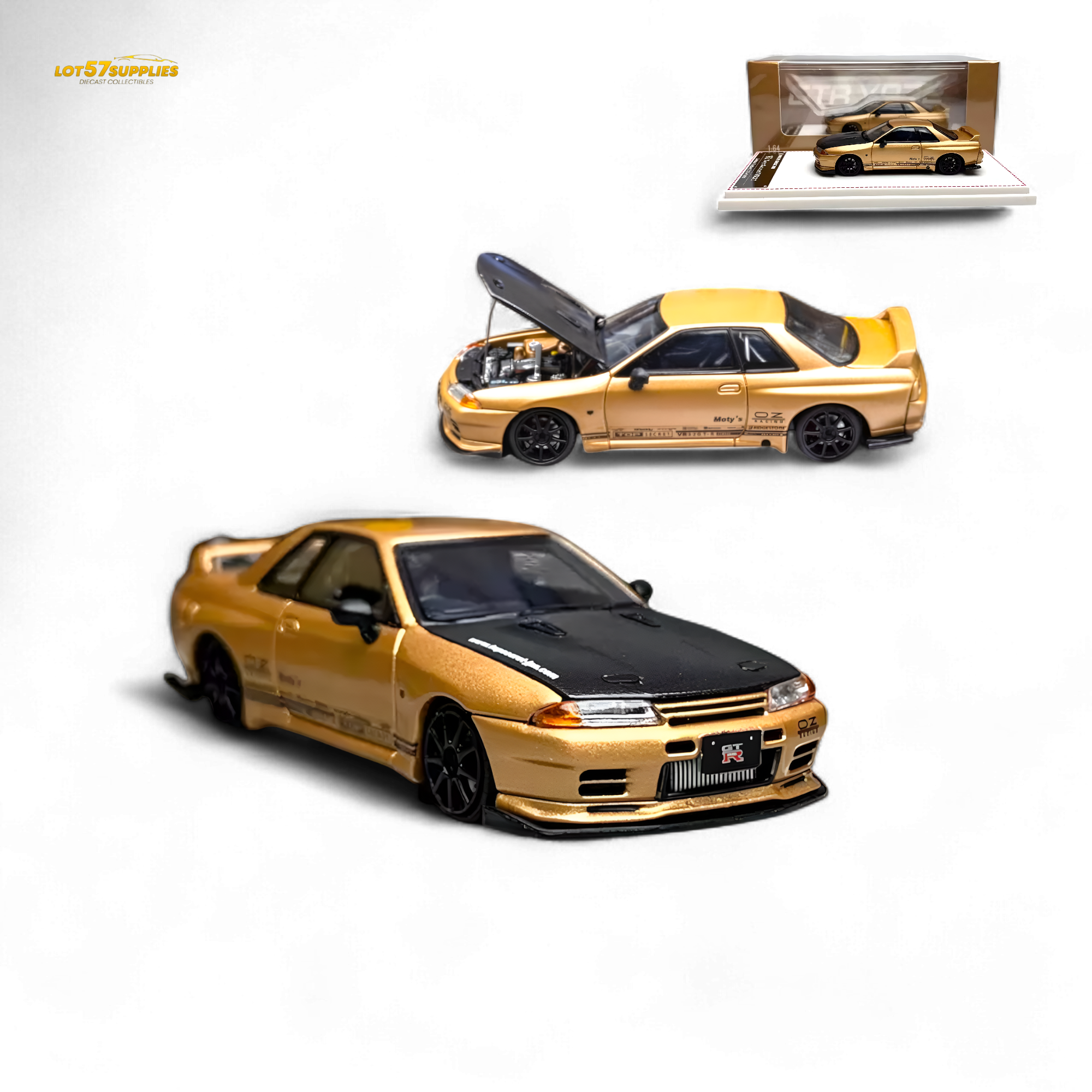Focal Horizon Nissan Skyline GT-R R32 Top Secret Gold 1:64