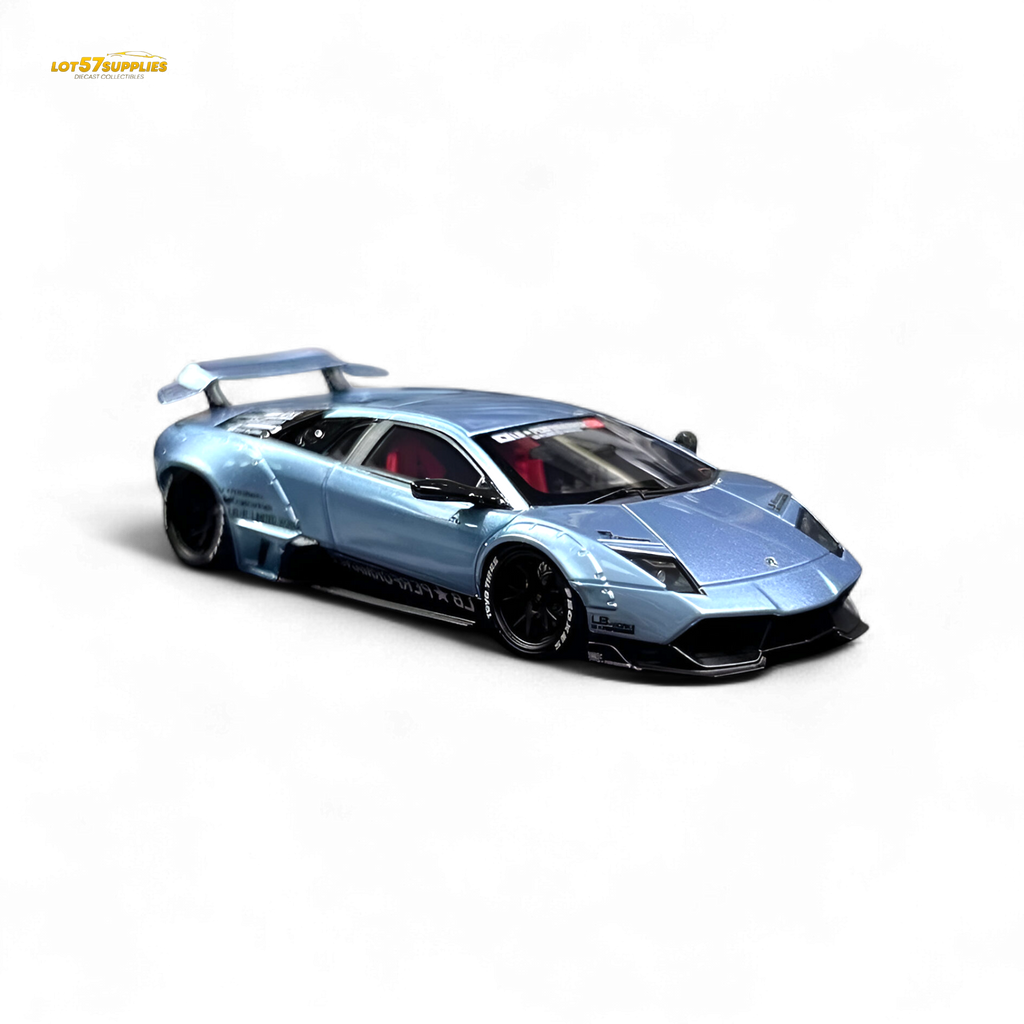 404ERROR Lamborghini Murcielago LBWK Ice Blue Low Spoiler 1:64