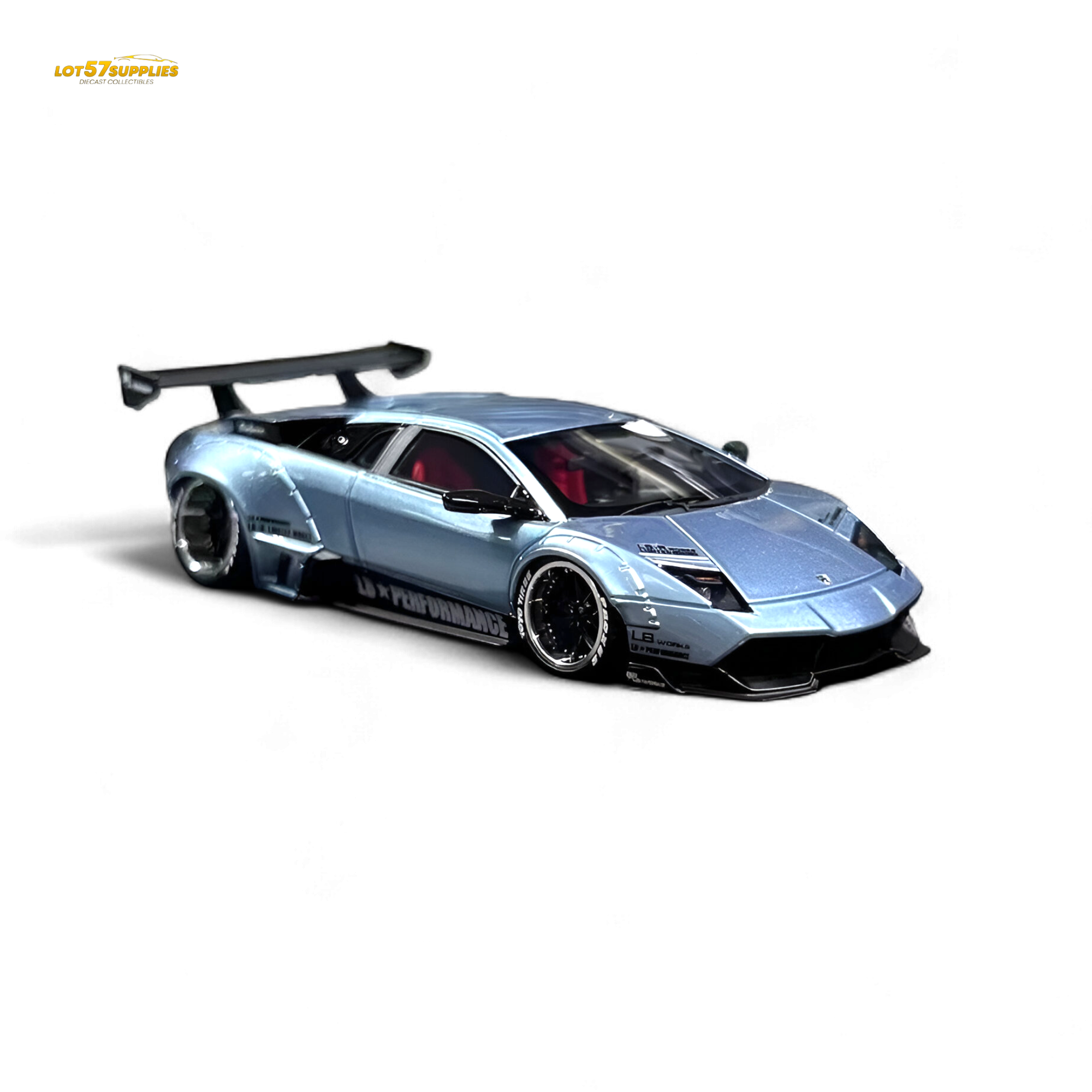 404ERROR Lamborghini Murcielago LBWK Ice Blue 1:64