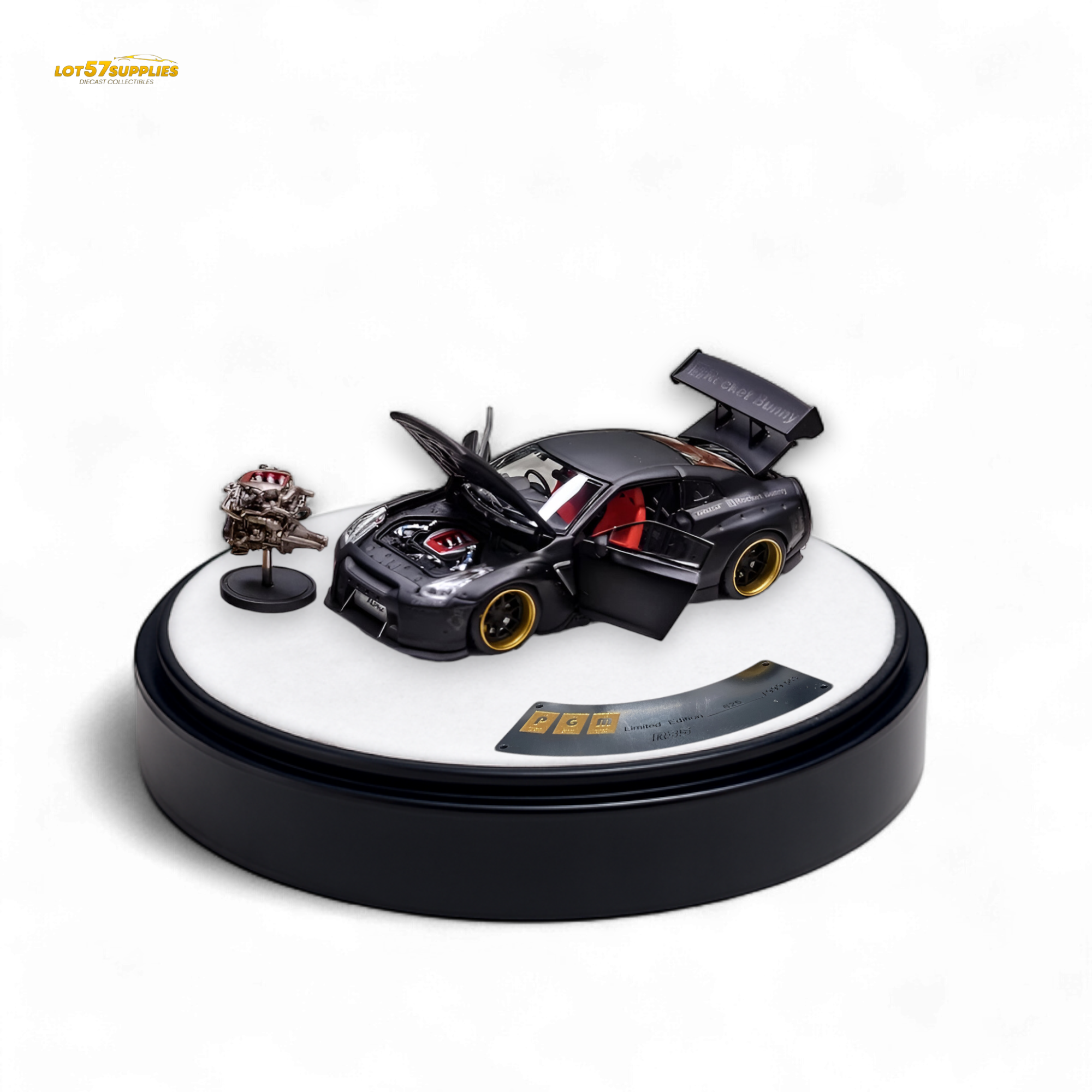 PGM Rocket Bunny R35 - Matte Black Luxury version 1:64