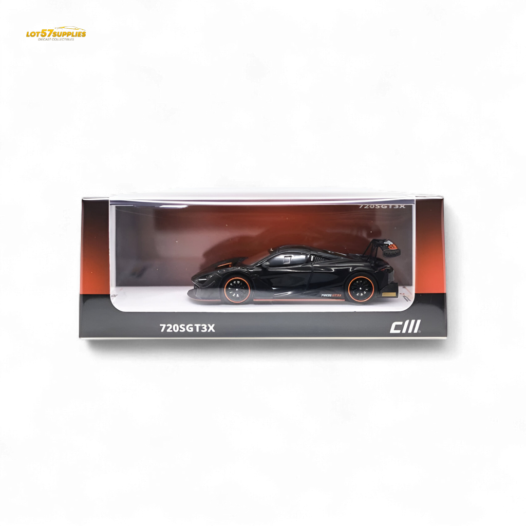CM Model McLaren 720S GT3X Black 1:64