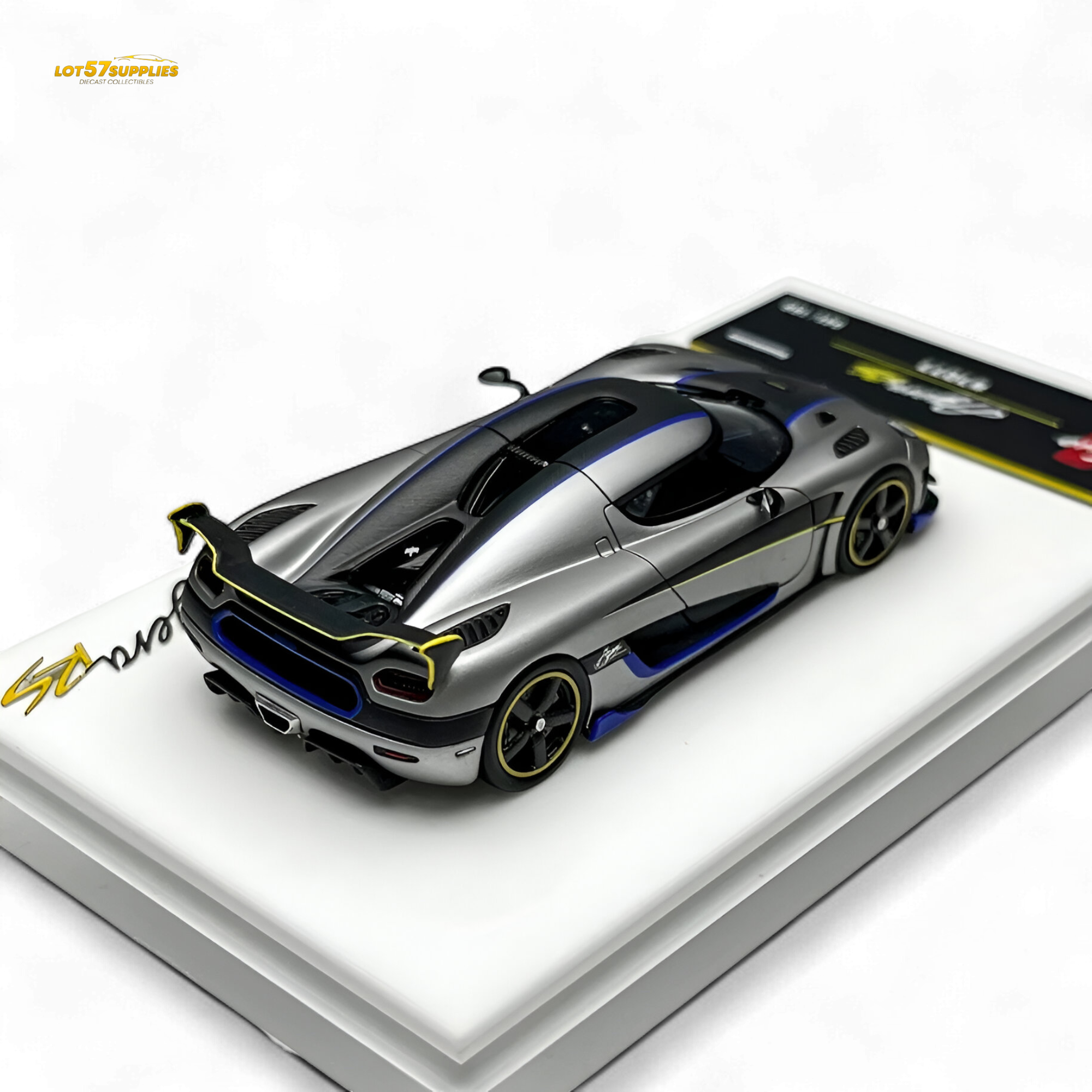 Guo Ji Agera RS Matte Silver Gray 1:64
