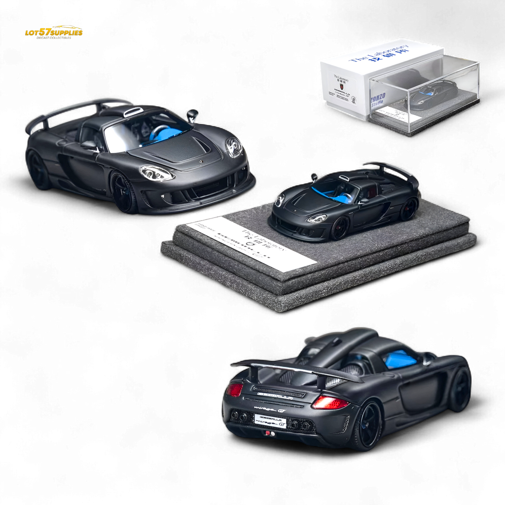 The Laboratory X Gemballa Mirage GT MATTE BLACK 1:64 Resin