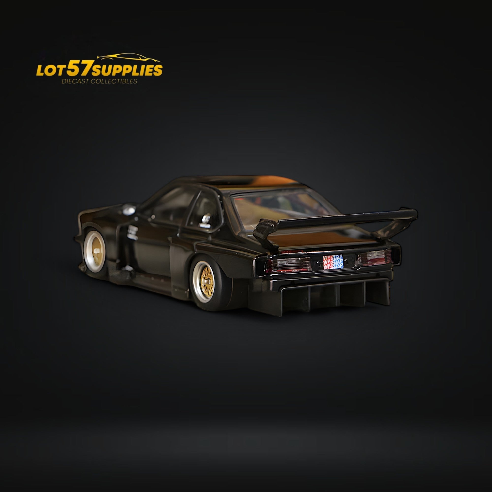 Street Weapon BMW E24 635 CSI Sharknose WideBody Black 1:64