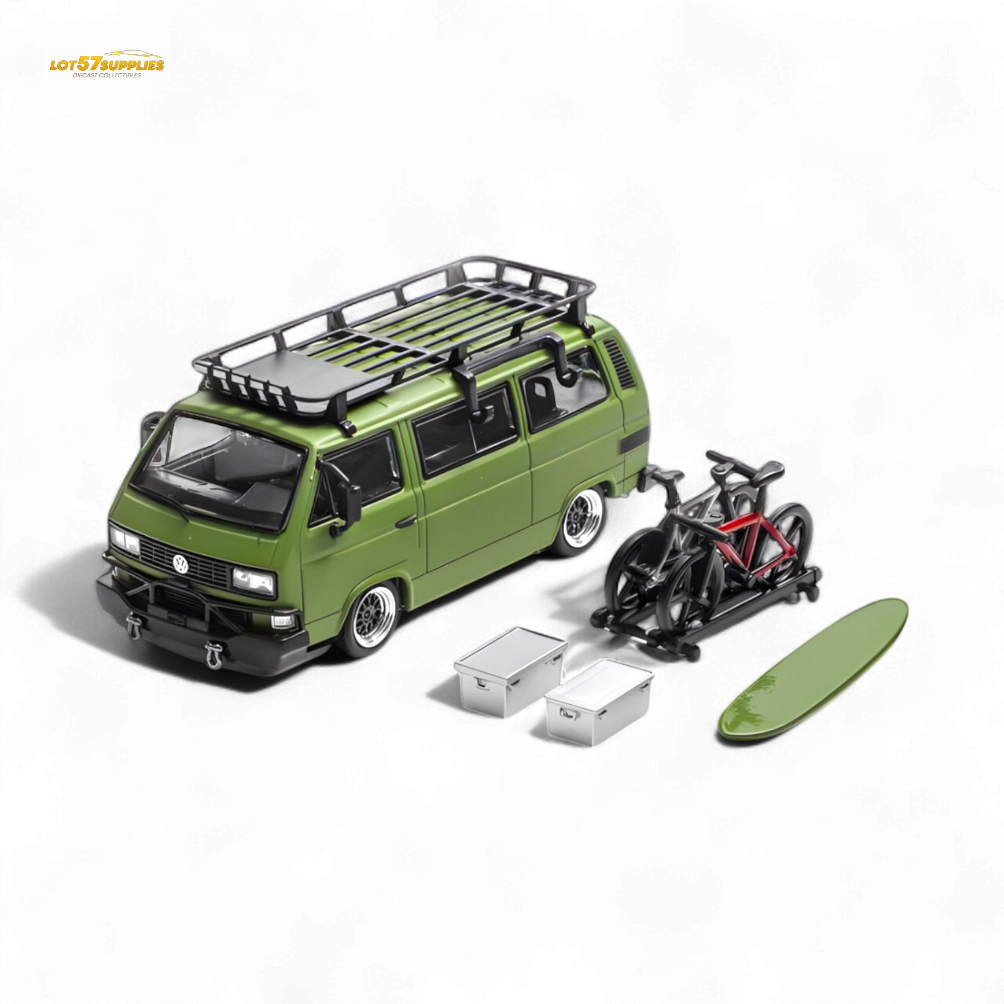 Mortal VW T3 Lowrider Military Green 1:64