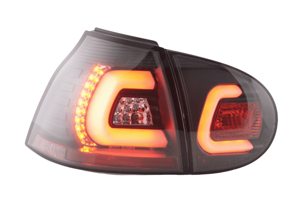VW Golf 5 Mk5 Black LED Tail Lights (2003-2008)