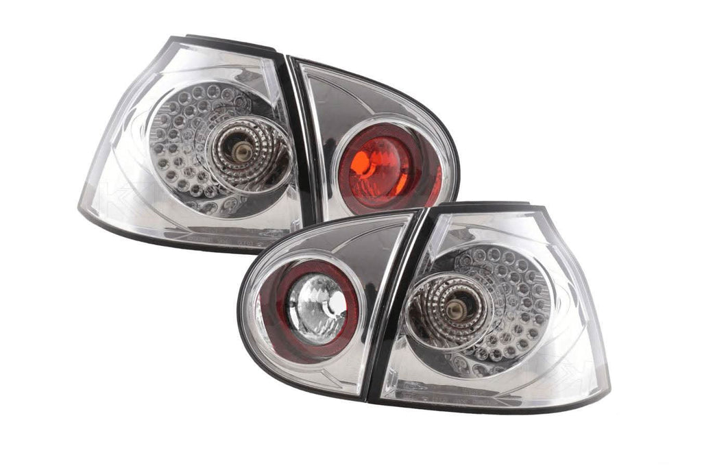 VW Golf 5 Mk5 OEM Style Chrome Tail Lights (2003-2008)