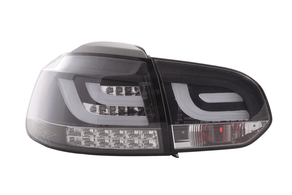 VW Golf Mk6 GTI LED Bar Black Tail Lights V1 LED Indicators (2008-2014)