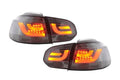 VW Golf Mk6 GTI LED Bar Clear/Smoked Tail Lights V1 (2008-2014)