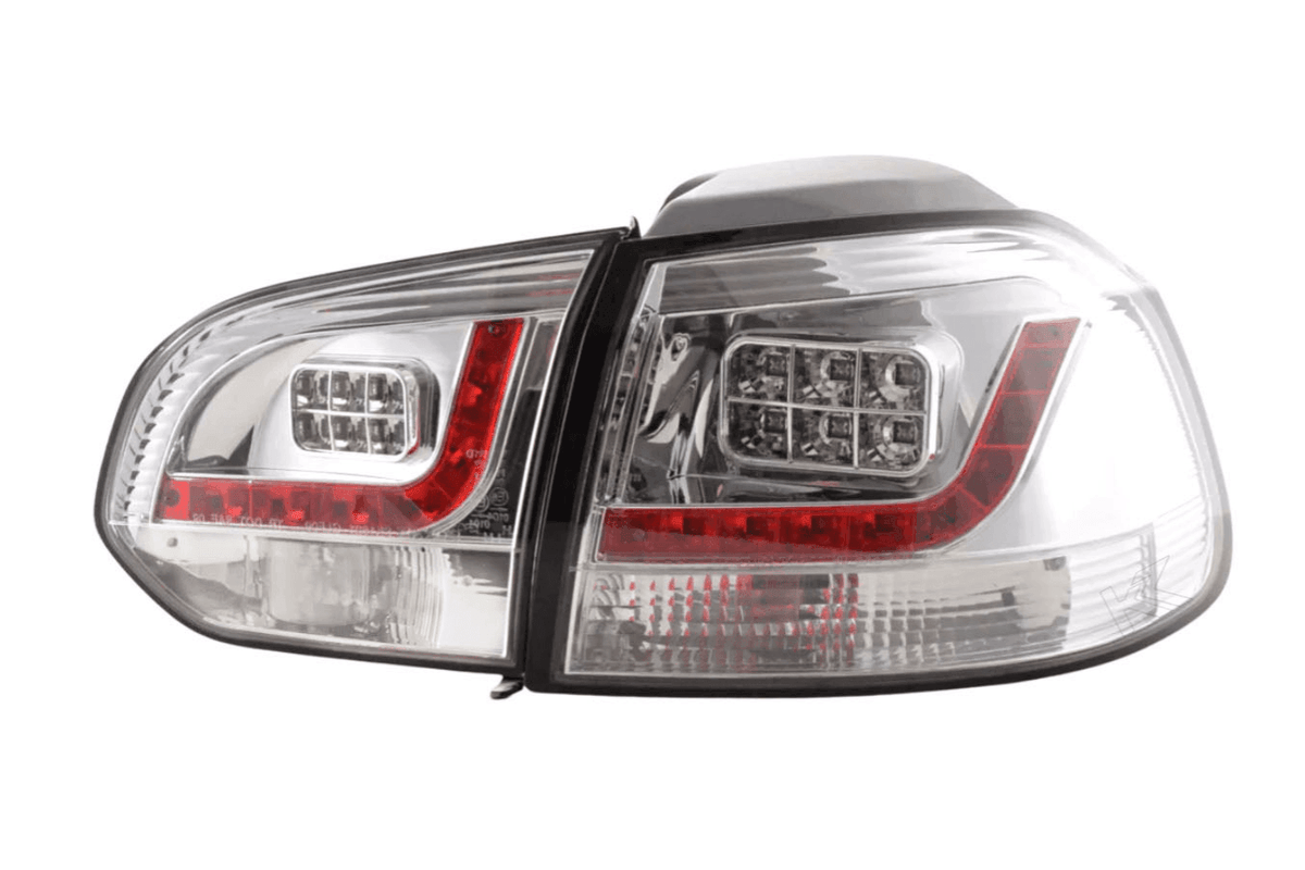 VW Golf Mk6 GTI LED Clear Tail Lights V2 (2008-2014)