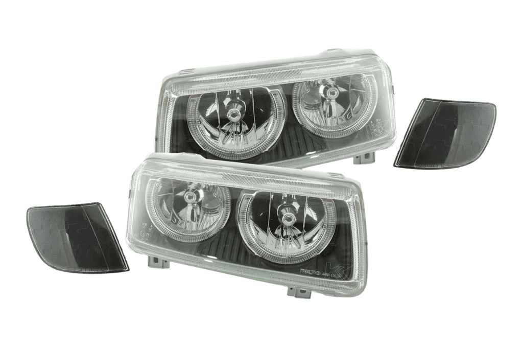 VW Passat B3 type 35i Black Angel Eyes Headlights (1993-1996)