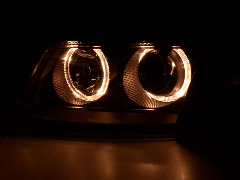 VW Passat B5 3B Black Angel Eyes Headlights (1997-2000)