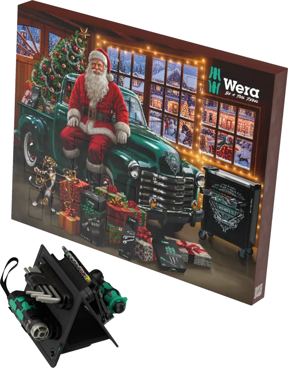Wera 2026 Advent Calendar (24 Piece) with Flashdriver Torch | 05136614001