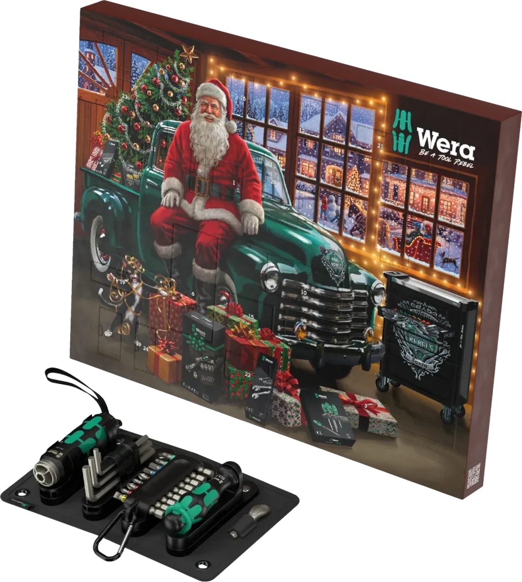 Wera 2026 Advent Calendar (24 Piece) with Flashdriver Torch | 05136614001