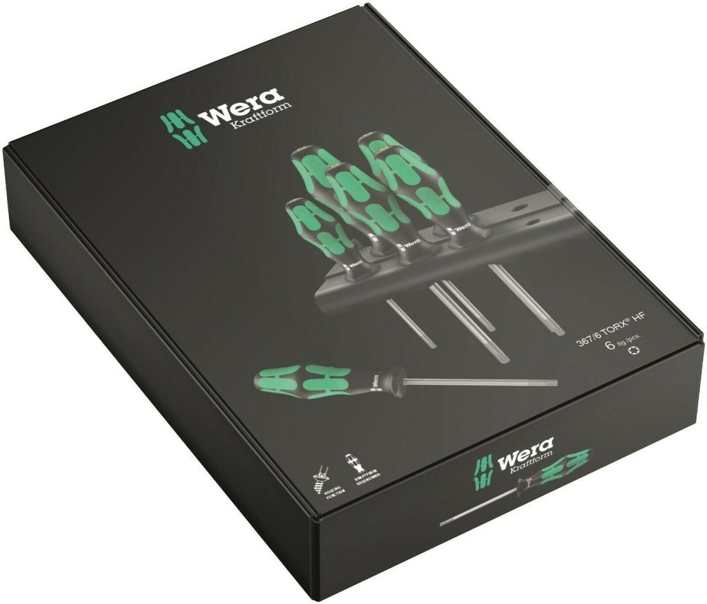 Wera 367/6 HF Kraftform Plus TORX® Screwdriver Set With Rack 6 Piece 05028059001