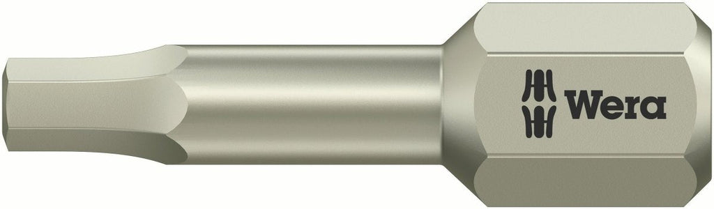 Wera 3840/1 TS SW Stainless Steel Hex Screwdriver Bit 05075604001