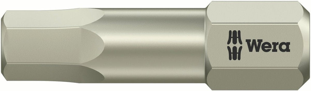 Wera 3840/1 TS SW Stainless Steel Hex Screwdriver Bit 05075604001