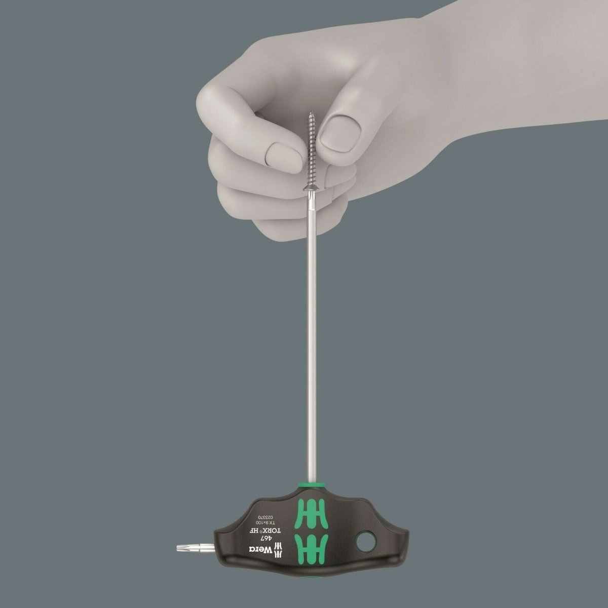 Wera 454/10 HF Set 1 Hex Plus T-Handle Screwdriver Set With Rack SAE 05023451001