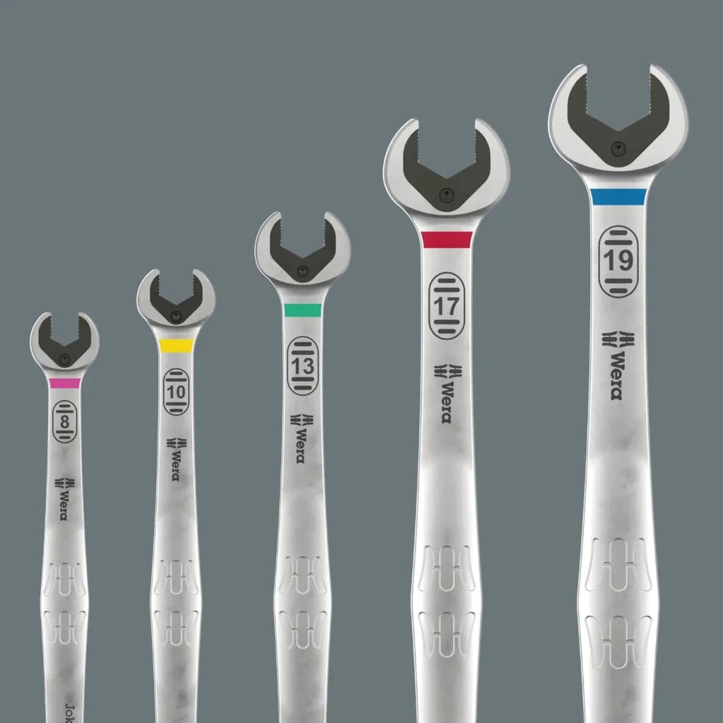 Wera 6007 Joker 11 Set 1 | 11-Piece Ratcheting Combination Spanner Set (Long Design)