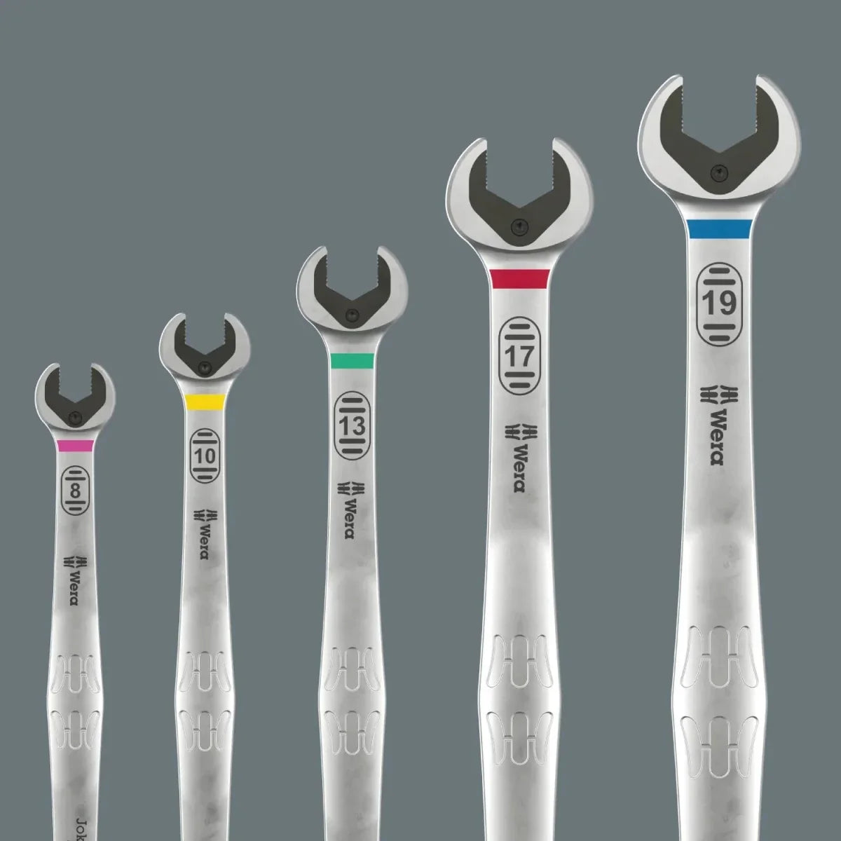 Wera 6007 Joker 11 Set 1 | 11-Piece Ratcheting Combination Spanner Set (Long Design)